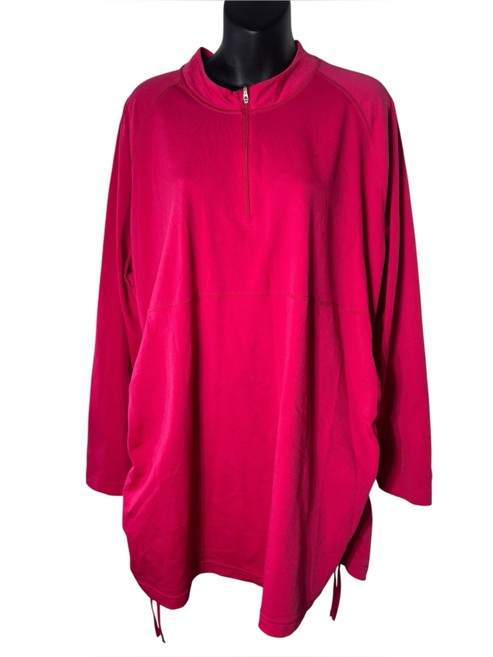Coolibar women’s 2x lawai ruche side swim shirt pink upf50+ 03242